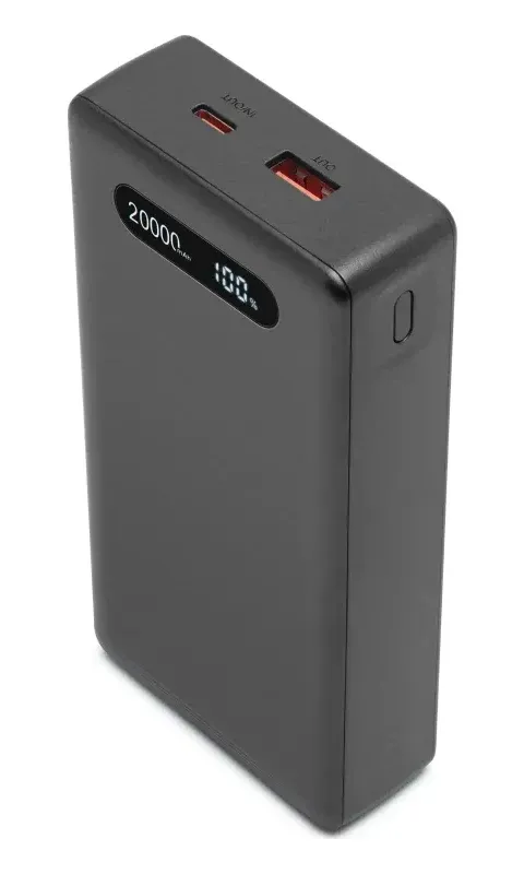 Linocell Powerbank 20000 mAh med 20W laddning Svart
