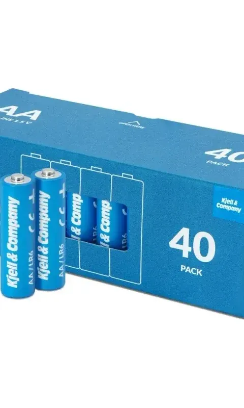 Kjell & Company AA-batterier (LR6) 40-pack