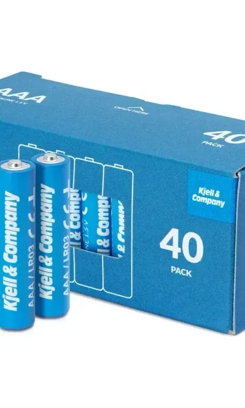 Kjell & Company AAA-batterier (LR03) 40-pack